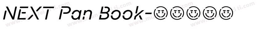 NEXT Pan Book字体转换